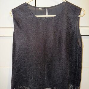 Elegant Black Sleeveless Top